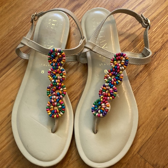 Italian shoemakers sandals, worn once - Picture 3 of 3